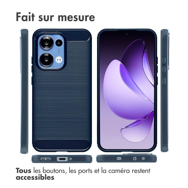 imoshion Coque Brushed Oppo Reno 13 - Bleu foncé