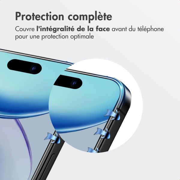 Accezz Protecteur d’écran en verre trempé + Applicateur Apple iPhone Air