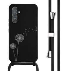 imoshion Coque design en silicone avec cordon Samsung Galaxy A54 (5G) - Dandelion Black