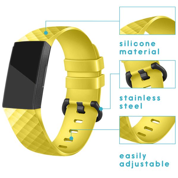 imoshion Bracelet silicone Fitbit Charge 3 / 4 - Jaune