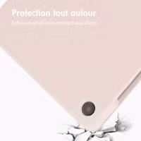 Accezz Coque tablette portefeuille Smart Silicone Samsung Galaxy Tab A11 Plus / A9 Plus - Rose