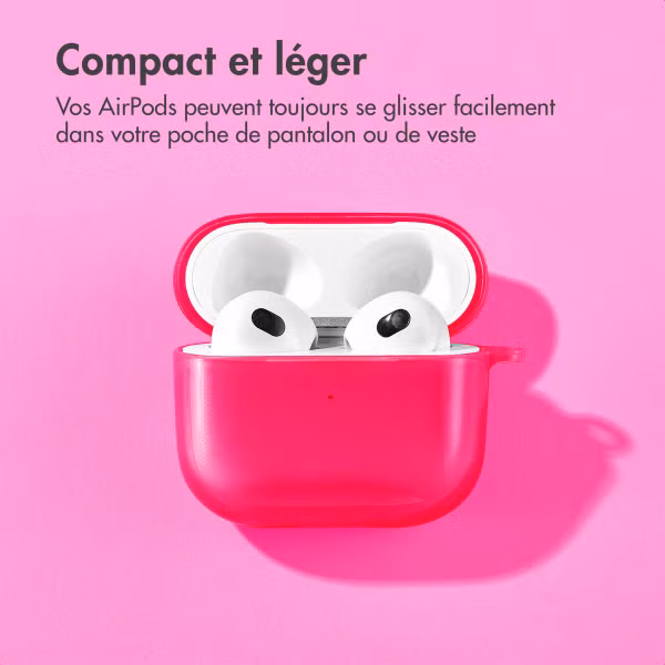 imoshion Coque Néon Apple AirPods 3 - Rose Fluo