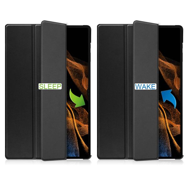 imoshion Coque tablette Trifold Galaxy Tab S8 Ultra - Noir