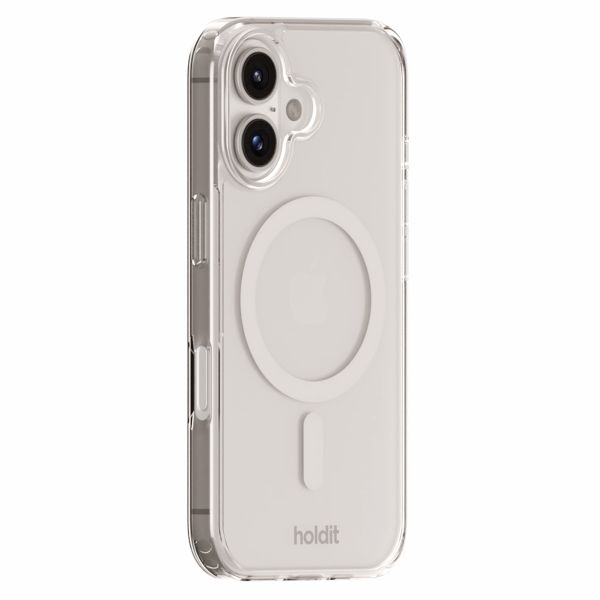 Holdit Coque MagSafe Apple iPhone 16 Plus - Transparent / White
