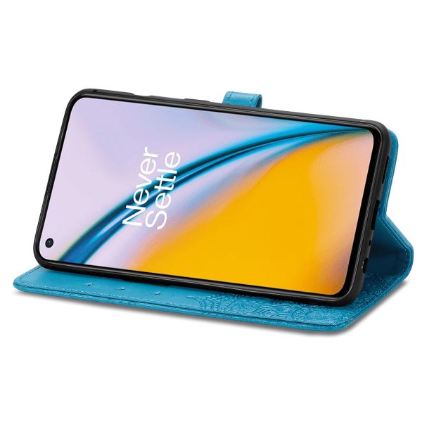 imoshion Etui de téléphone portefeuille Mandala OnePlus Nord 2 - Turquoise