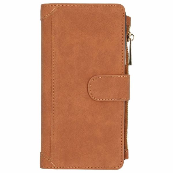 Porte-monnaie de luxe Samsung Galaxy A7 (2018) - Brun