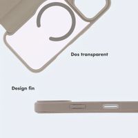 imoshion Bookcase transparente avec MagSafe Apple iPhone 17 Pro Max - Beige