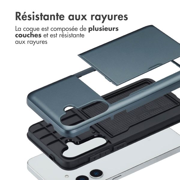 imoshion Coque arrière avec porte-cartes Samsung Galaxy S25 Plus - Bleu foncé