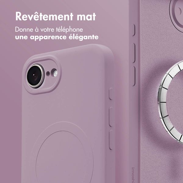 imoshion Coque Couleur avec MagSafe Apple iPhone 16e - Violet