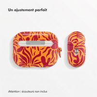 Selencia Coque Vivid  Apple Airpods Pro 3 - Tropical Vibes Apricot