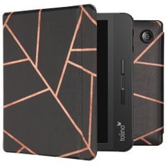imoshion Design Slim Hard Sleepcover avec support Tolino Vision 5 - Black Graphic