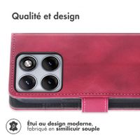 imoshion Etui de télephone portefeuille avec cordon Motorola Edge 70 Fusion - Rouge