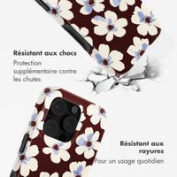Selencia Coque arrière Vivid avec MagSafe Apple iPhone 16 Pro - Choco Flower Pop
