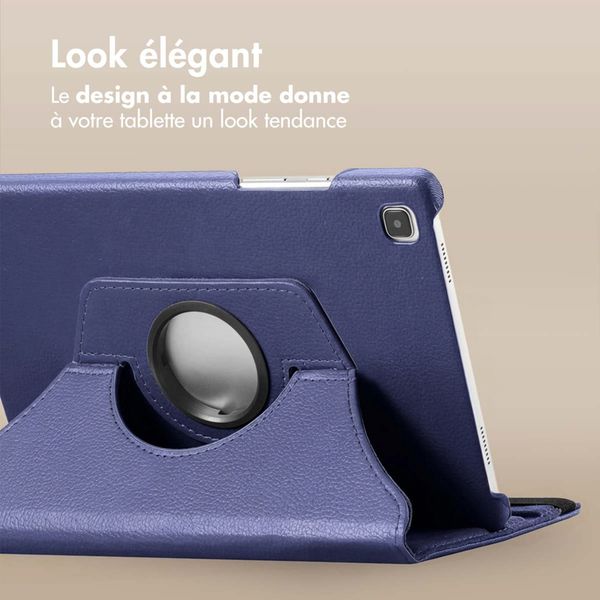 imoshion Coque tablette rotatif à 360° Samsung Galaxy Tab S6 Lite (2020/2022/2024)  - Bleu foncé
