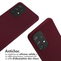 imoshion ﻿Coque en silicone avec cordon Samsung Galaxy A33 - Rouge foncé