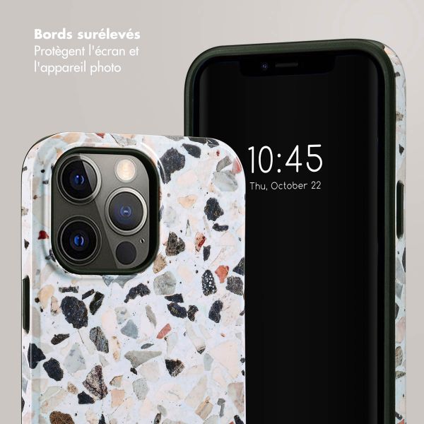 Selencia Coque arrière Vivid Tough iPhone 14 Pro Max - Chic Terazzo