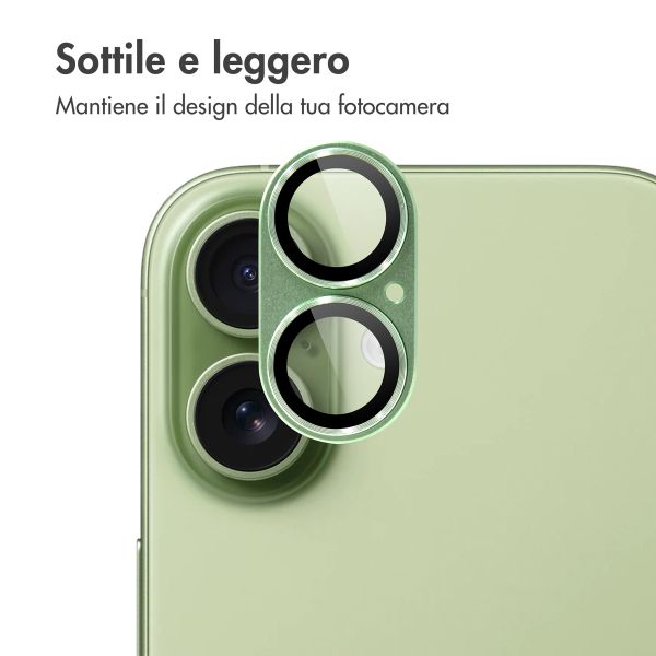 imoshion Protection Caméra en verre trempé 2 Pack Apple Apple iPhone 17 - Sage Green