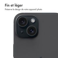 imoshion Lot de 2 protections d'objectif de caméra Apple iPhone 15 / 15 Plus - Black