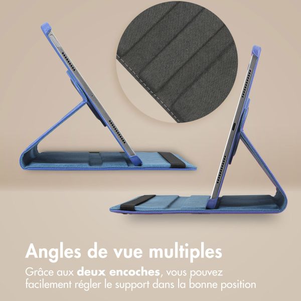 imoshion Coque tablette rotatif à 360° Lenovo Tab P12 - Bleu foncé