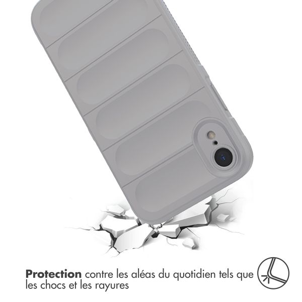 imoshion Coque arrière EasyGrip iPhone Xr - Gris