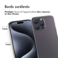 Accezz Coque Clear Apple iPhone 15 Pro Max - Transparent