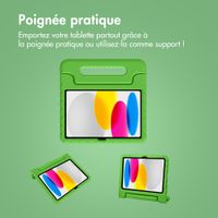 imoshion Coque kidsproof avec poignée Apple iPad 11 (2025) 11 pouces A16 / iPad 10 (2022) 10.9 pouces - Vert