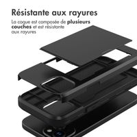 imoshion Coque arrière avec porte-cartes Apple iPhone 15 - Noir