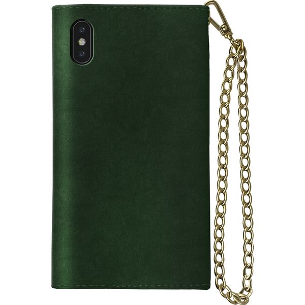 iDeal of Sweden Mayfair Clutch Velvet iPhone Xs Max - Vert