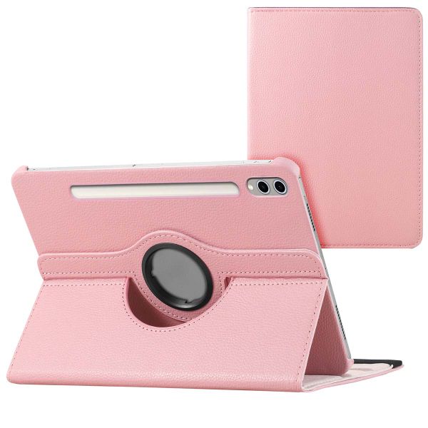 imoshion Coque tablette rotatif à 360° Samsung Galaxy Tab S10 Ultra / Tab S9 Ultra - Rose