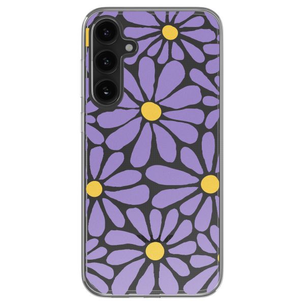 imoshion Coque design pour Samsung Galaxy S23 FE - Tropical Violet Flowers Connect