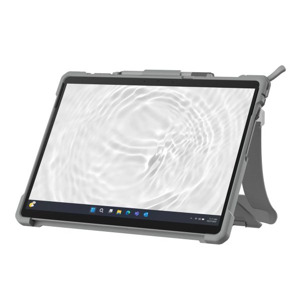 UAG Coque tablette Plasma Healthcare avec strap et bandoulière Microsoft Surface Pro 9 / Pro 10 / Pro 11 - Blanc / Gris