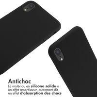 imoshion ﻿Coque en silicone avec cordon iPhone Xr - Noir