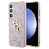 Guess Coque 4G Metal Logo Backcover Samsung Galaxy S24 Plus - Rose