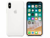 Apple Coque en silicone Apple iPhone X - White