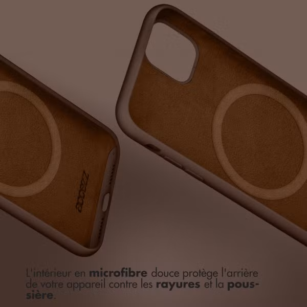 Accezz Coque Liquid Silicone avec MagSafe Samsung Galaxy S23 - New Tea Brown