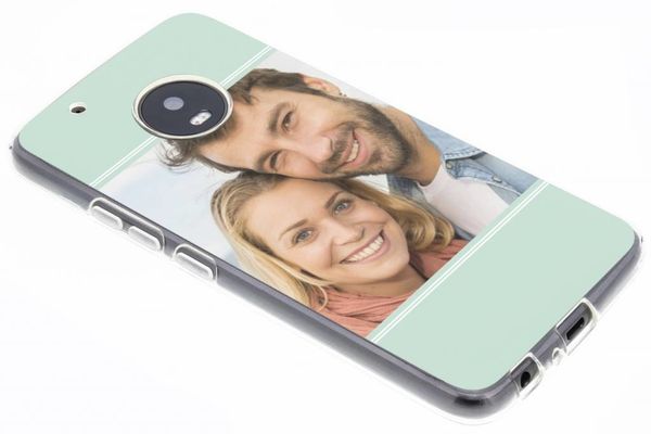 Concevez votre propre coque en gel Motorola Moto G5 Plus - Transparent