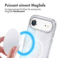 imoshion Coque Pailletée avec MagSafe Apple iPhone Air - Transparent