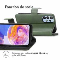 imoshion Étui de téléphone portefeuille Luxe Samsung Galaxy A23 (5G) - Vert