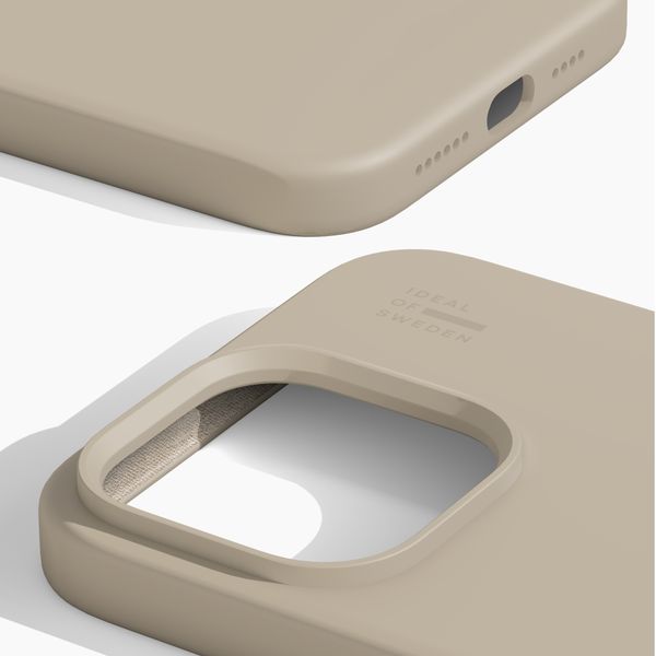 iDeal of Sweden Coque en silicone avec MagSafe Apple iPhone 14 Pro Max - Beige