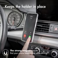 Accezz Support de téléphone pour voiture iPhone 6 - Universel - Grille de ventilation - Magnétique - Noir