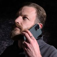 Accezz Coque MagSafe en cuir vintage Samsung Galaxy S24 / S25 - Smokey Green