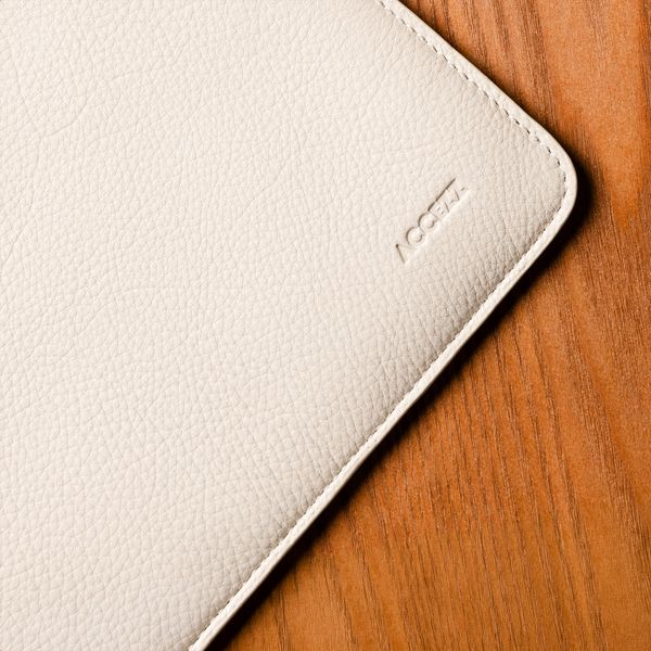 Accezz Leather Pochette ordinateur le Apple MacBook 14 pouces - Beige
