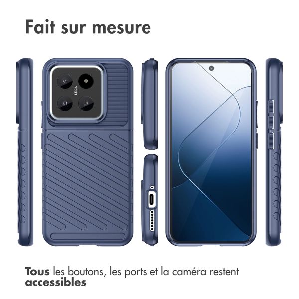 imoshion Coque Arrière Thunder Xiaomi 14 - Bleu foncé