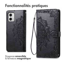 imoshion Etui de télephone Mandala Motorola Moto G73 - Noir