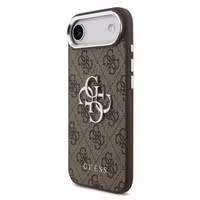 Guess Coque 4G Metal Logo Backcover Apple iPhone Air - Silver Edge - Brown