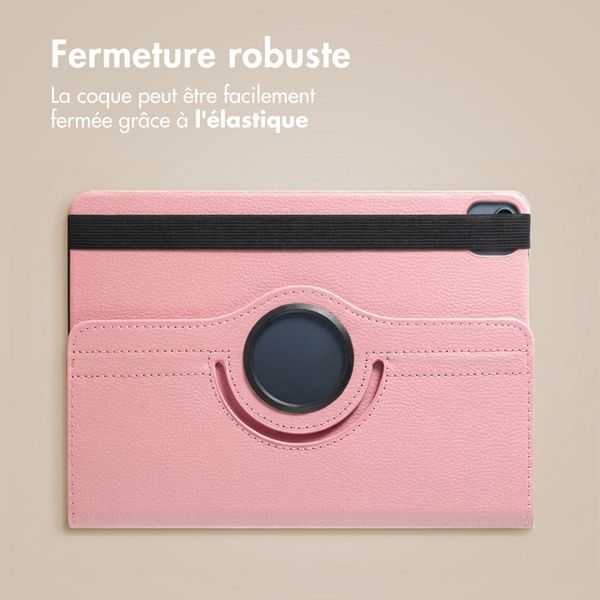 imoshion Coque tablette rotatif à 360° Apple iPad Air 11 pouces (2026) M4 / (2025) M3 / (2024) M2 / Air 5 (2022) / Air 4 (2020) / Pro 11 (2018/2020) - Rose