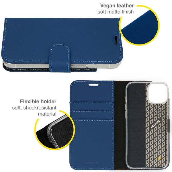 Accezz Étui de télephone Wallet Apple iPhone 14 Plus - Bleu foncé
