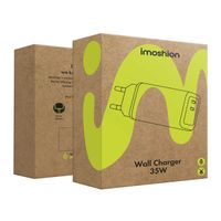 imoshion Adaptateur secteur 35 watts | Avec 2 ports USB-C - Noir
