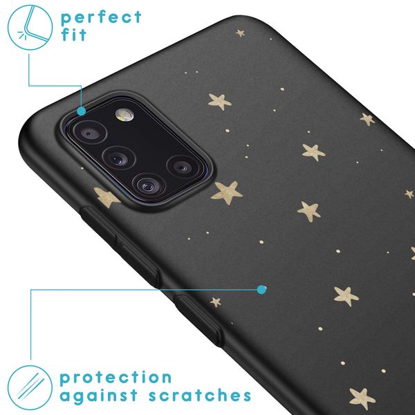 imoshion Coque Design Samsung Galaxy A31 - Etoiles / Noir