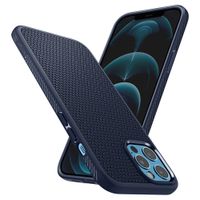 Spigen Coque Liquid Air iPhone 12 Pro Max - Bleu foncé